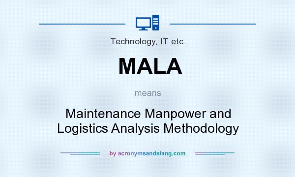 What does MALA mean? It stands for Maintenance Manpower and Logistics Analysis Methodology