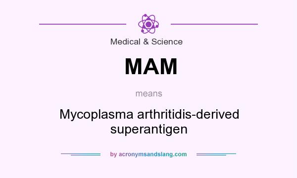 What does MAM mean? It stands for Mycoplasma arthritidis-derived superantigen