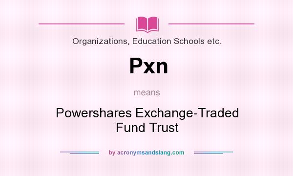 What does Pxn mean? It stands for Powershares Exchange-Traded Fund Trust