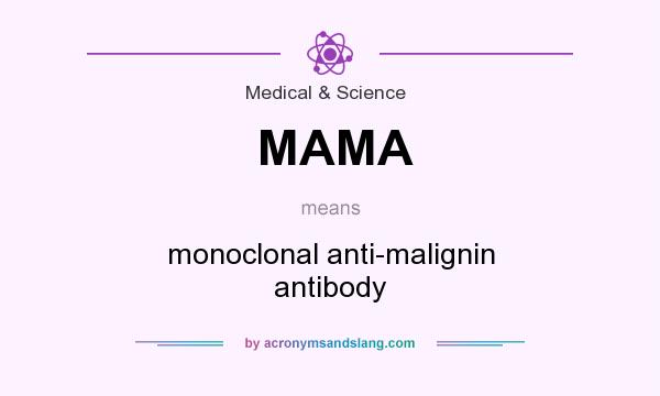 What does MAMA mean? It stands for monoclonal anti-malignin antibody