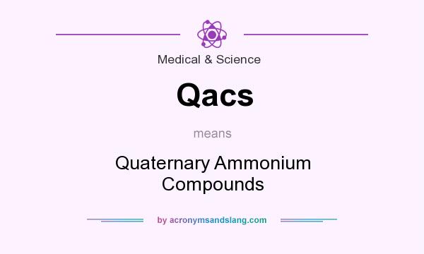 What does Qacs mean? It stands for Quaternary Ammonium Compounds