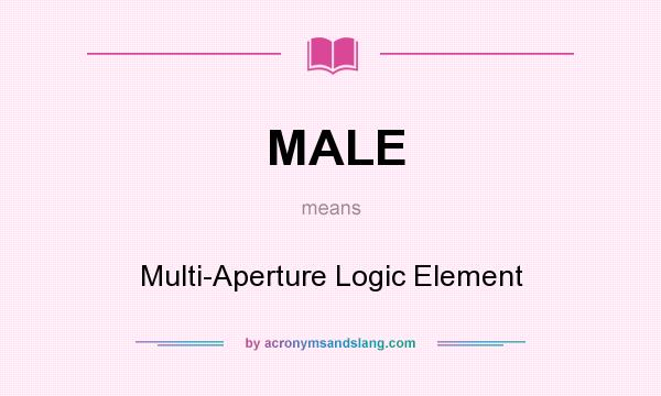What does MALE mean? It stands for Multi-Aperture Logic Element