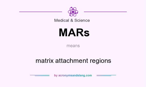 What does MARs mean? It stands for matrix attachment regions