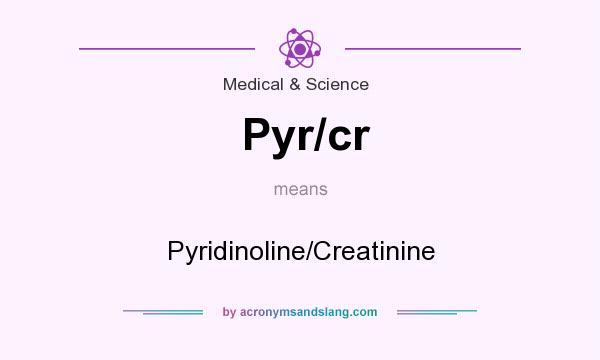 What does Pyr/cr mean? It stands for Pyridinoline/Creatinine