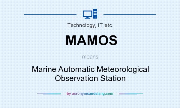 What does MAMOS mean? It stands for Marine Automatic Meteorological Observation Station