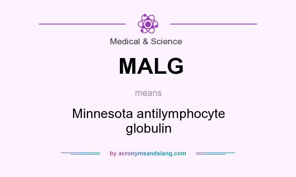 What does MALG mean? It stands for Minnesota antilymphocyte globulin