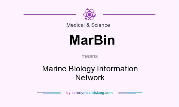 What does MarBin mean? It stands for Marine Biology Information Network