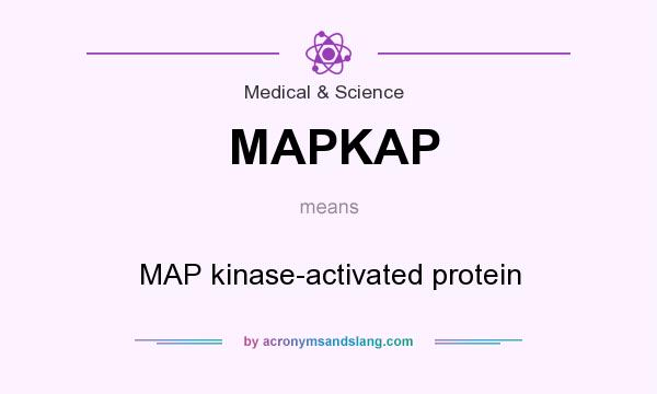What does MAPKAP mean? It stands for MAP kinase-activated protein