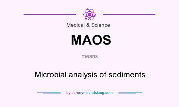 What does MAOS mean? It stands for Microbial analysis of sediments