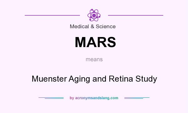 What does MARS mean? It stands for Muenster Aging and Retina Study
