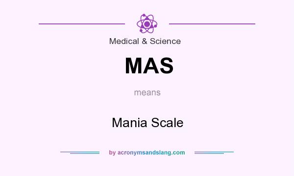 What does MAS mean? It stands for Mania Scale