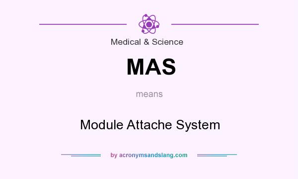 What does MAS mean? It stands for Module Attache System