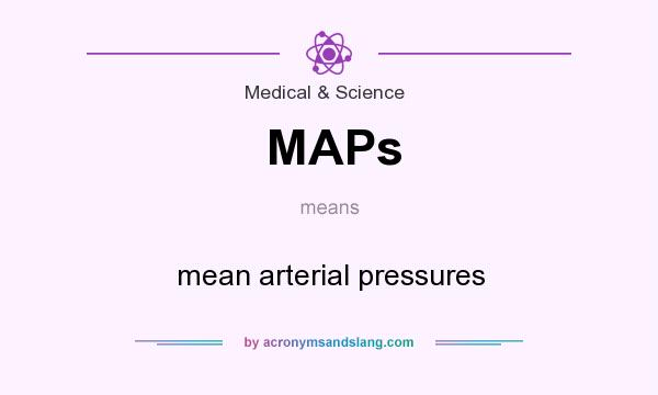 What does MAPs mean? It stands for mean arterial pressures