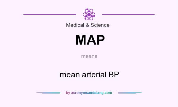 What does MAP mean? It stands for mean arterial BP