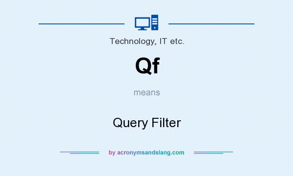 What does Qf mean? It stands for Query Filter