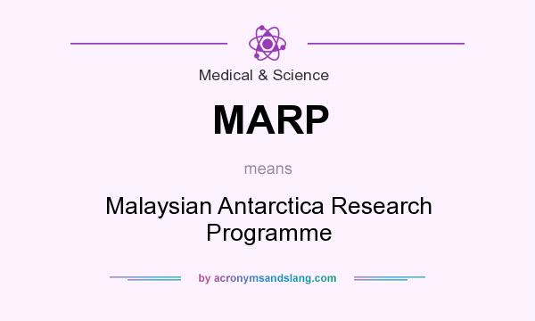 What does MARP mean? It stands for Malaysian Antarctica Research Programme