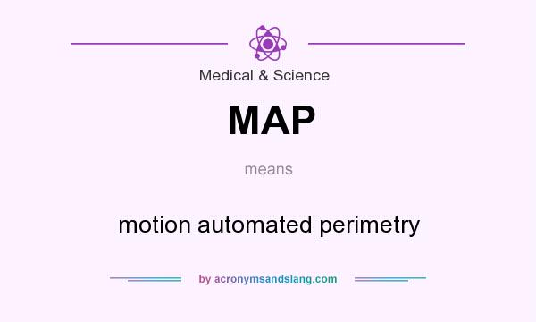 What does MAP mean? It stands for motion automated perimetry