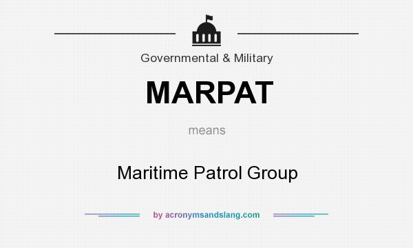 What does MARPAT mean? It stands for Maritime Patrol Group