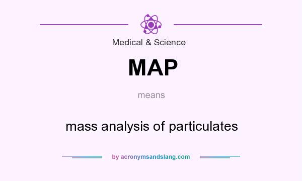 What does MAP mean? It stands for mass analysis of particulates