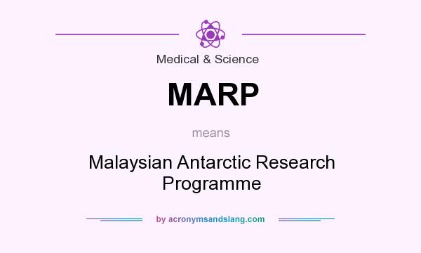 What does MARP mean? It stands for Malaysian Antarctic Research Programme