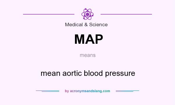 What does MAP mean? It stands for mean aortic blood pressure