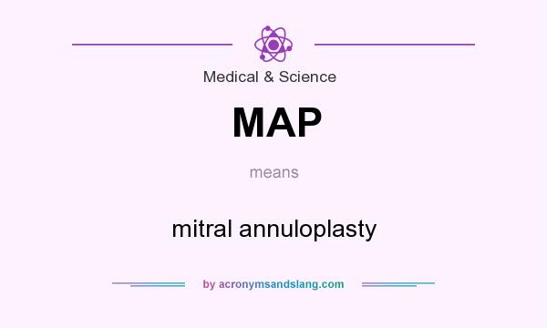 What does MAP mean? It stands for mitral annuloplasty