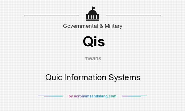 What does Qis mean? It stands for Quic Information Systems