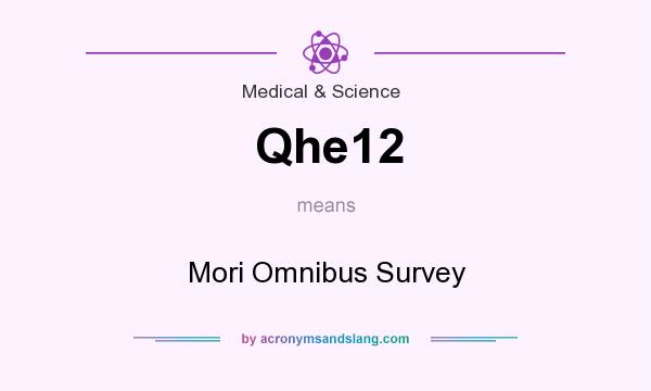 What does Qhe12 mean? It stands for Mori Omnibus Survey