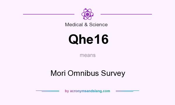 What does Qhe16 mean? It stands for Mori Omnibus Survey