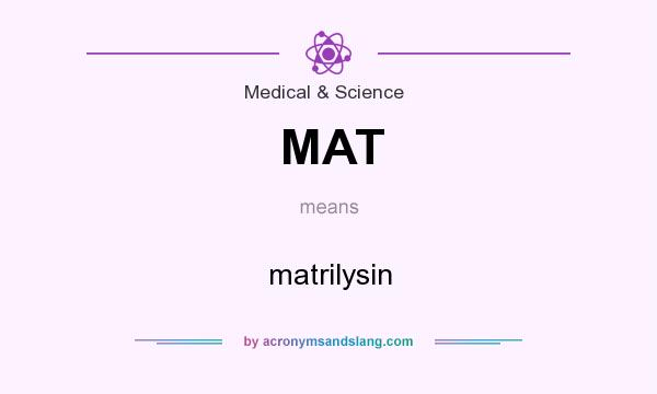 What does MAT mean? It stands for matrilysin