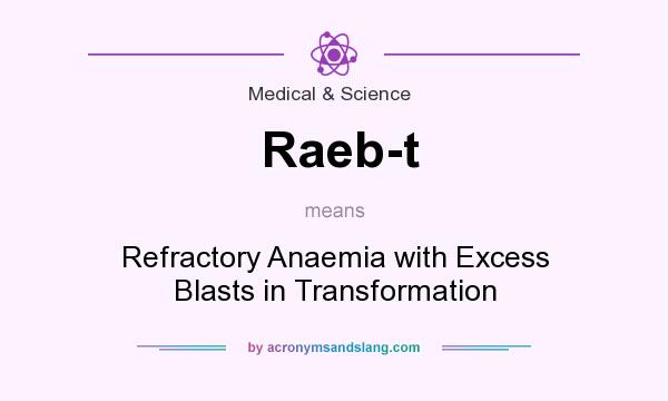 What does Raeb-t mean? It stands for Refractory Anaemia with Excess Blasts in Transformation