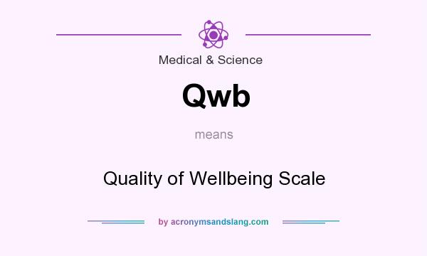 What does Qwb mean? It stands for Quality of Wellbeing Scale