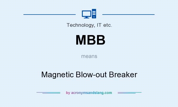 What does MBB mean? It stands for Magnetic Blow-out Breaker
