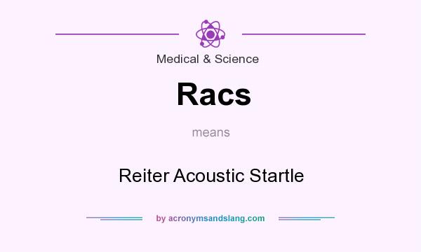 What does Racs mean? It stands for Reiter Acoustic Startle