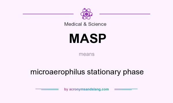 What does MASP mean? It stands for microaerophilus stationary phase