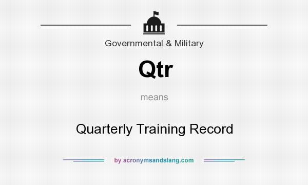 What does Qtr mean? It stands for Quarterly Training Record