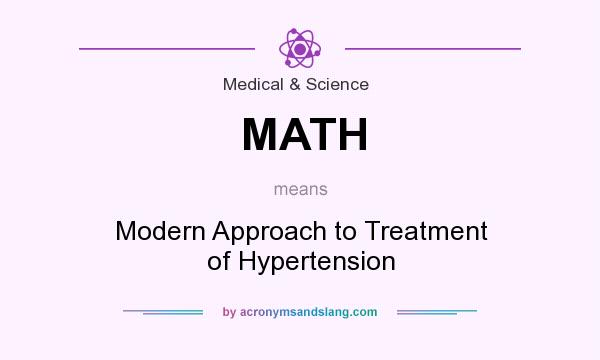 What does MATH mean? It stands for Modern Approach to Treatment of Hypertension
