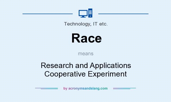 What does Race mean? It stands for Research and Applications Cooperative Experiment