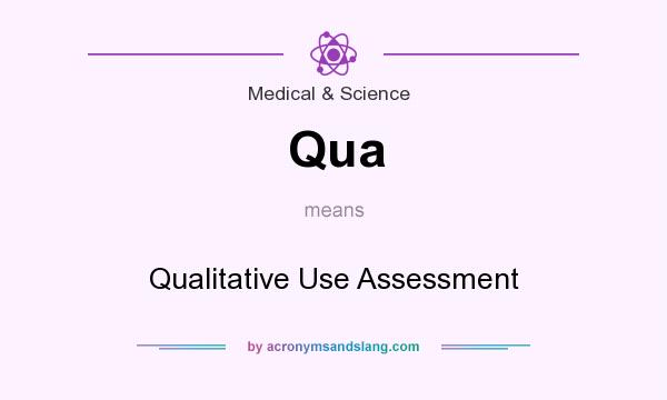What does Qua mean? It stands for Qualitative Use Assessment