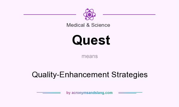 What does Quest mean? It stands for Quality-Enhancement Strategies