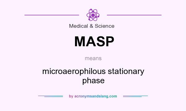 What does MASP mean? It stands for microaerophilous stationary phase