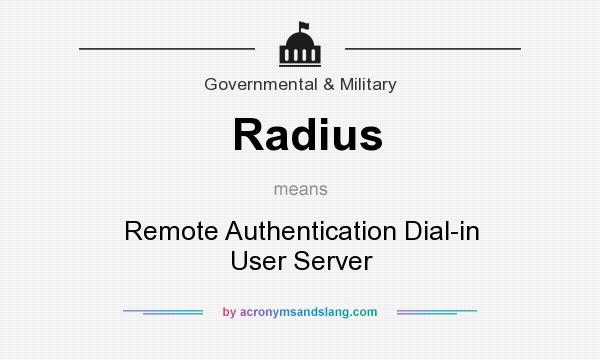 What does Radius mean? It stands for Remote Authentication Dial-in User Server