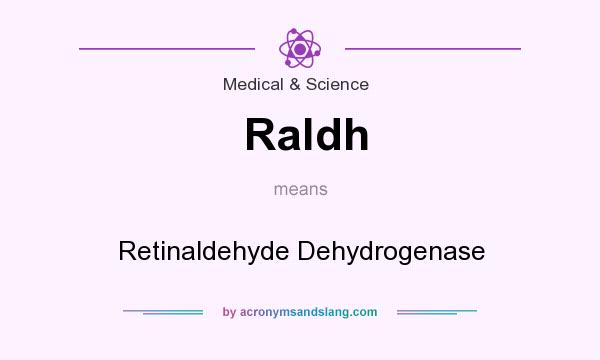 What does Raldh mean? It stands for Retinaldehyde Dehydrogenase