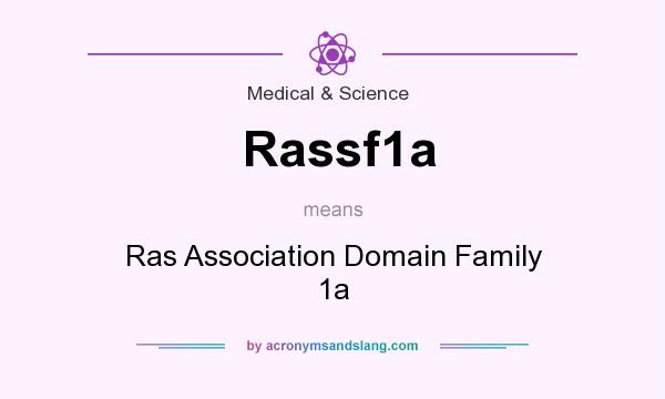 What does Rassf1a mean? It stands for Ras Association Domain Family 1a