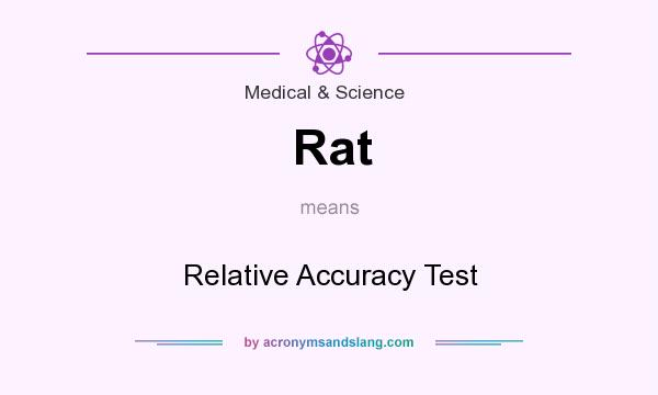 What does Rat mean? It stands for Relative Accuracy Test