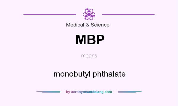 What does MBP mean? It stands for monobutyl phthalate