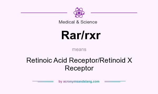 What does Rar/rxr mean? It stands for Retinoic Acid Receptor/Retinoid X Receptor