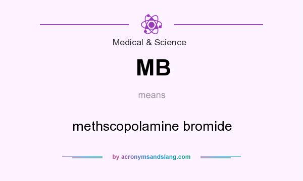 What does MB mean? It stands for methscopolamine bromide