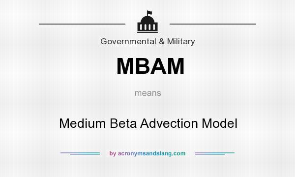 What does MBAM mean? It stands for Medium Beta Advection Model