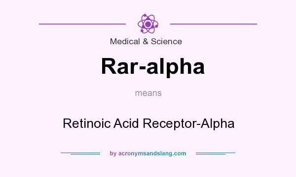 What does Rar-alpha mean? It stands for Retinoic Acid Receptor-Alpha